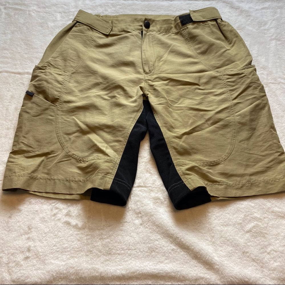 Nashbar Khaki/Black Bike Shorts Size Large